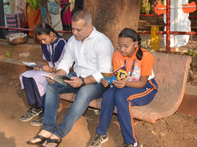 वाचन कट्टा उपक्रमाचा शुभारंभ