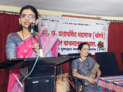 बालवाडी मोठा गट प्रमुख पाहुण्या डॉ.शीतल इनामदार